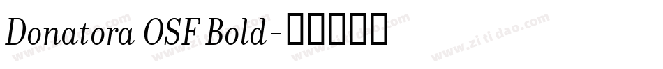 Donatora OSF Bold字体转换